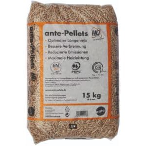 Granulés de bois ANTE DIN+ et EN+ – sac de 15 kg